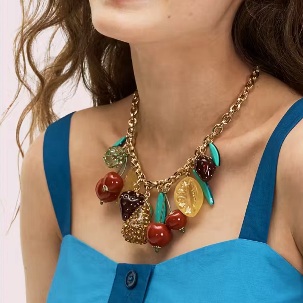 NWOT Kate Spade Tutti Fruity Charm Necklace